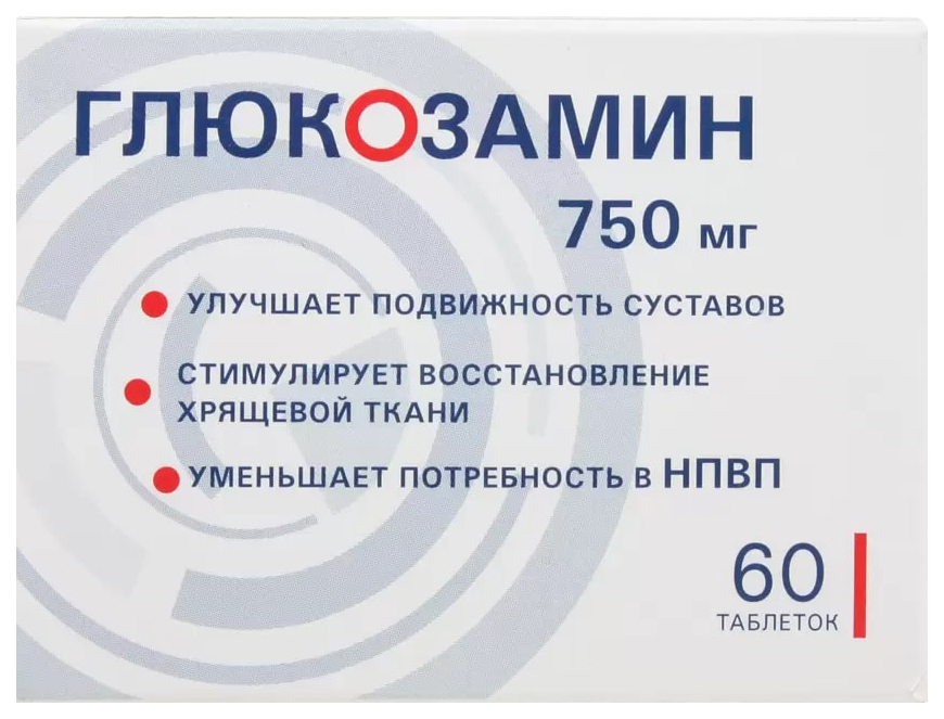Купить Глюкозамин таблетки 750 мг 60 шт., Озон ООО