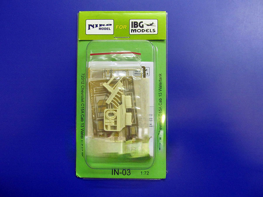 

Набор дополнений IBG 1/72 для Chevrolet C15A No13 Cab Watertank IN-03