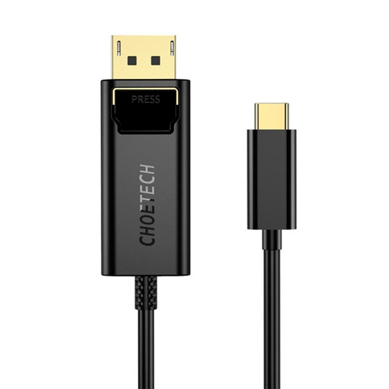 Кабель Choetech USB Type-C - DisplayPort вилка-вилка 18м XCP-1801 черный 1850₽