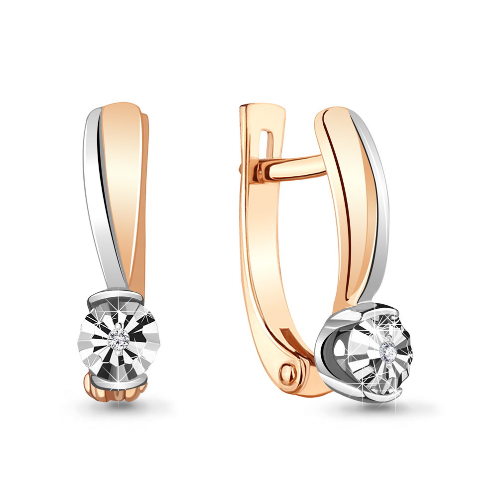

Серьги из красного золота с бриллиантом Aquamarine Aquamarine 942721к_585_кз, 942721к_585_кз