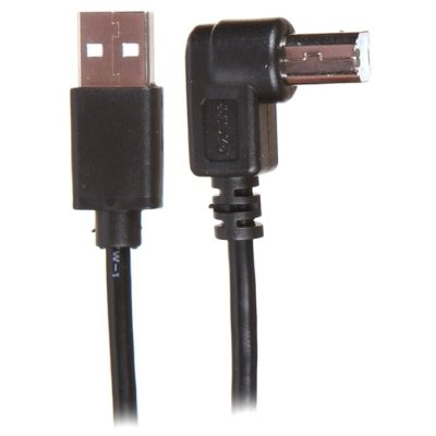 

Кабель GCR 0.5m USB2.0, AM/BM угловой левый, черный, 28/28 AWG, GCR-52930