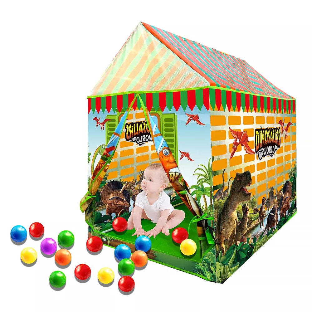 Игровой домик-палатка Pituso Динозавр, ПВХ каркас + 50 шаров