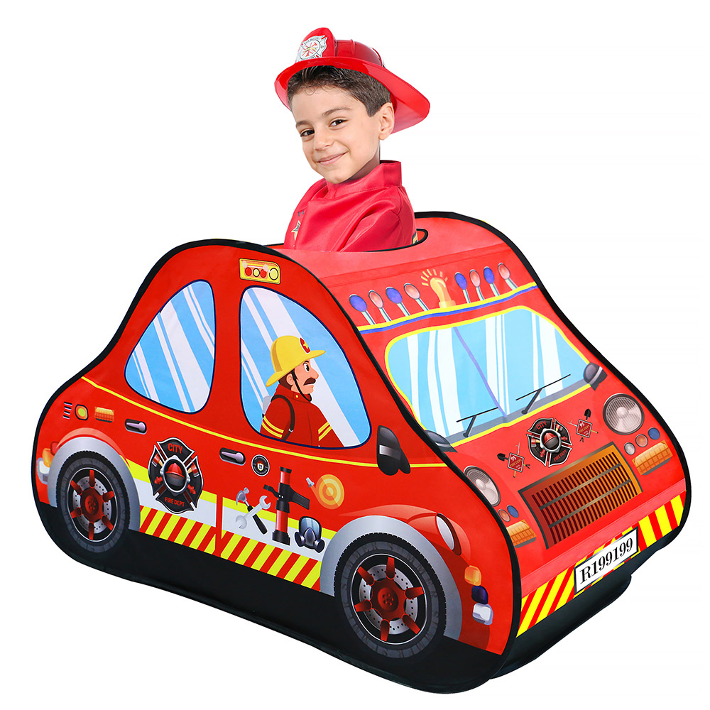Игровой домик-палатка Pituso Пожарная машина + 50 шаров