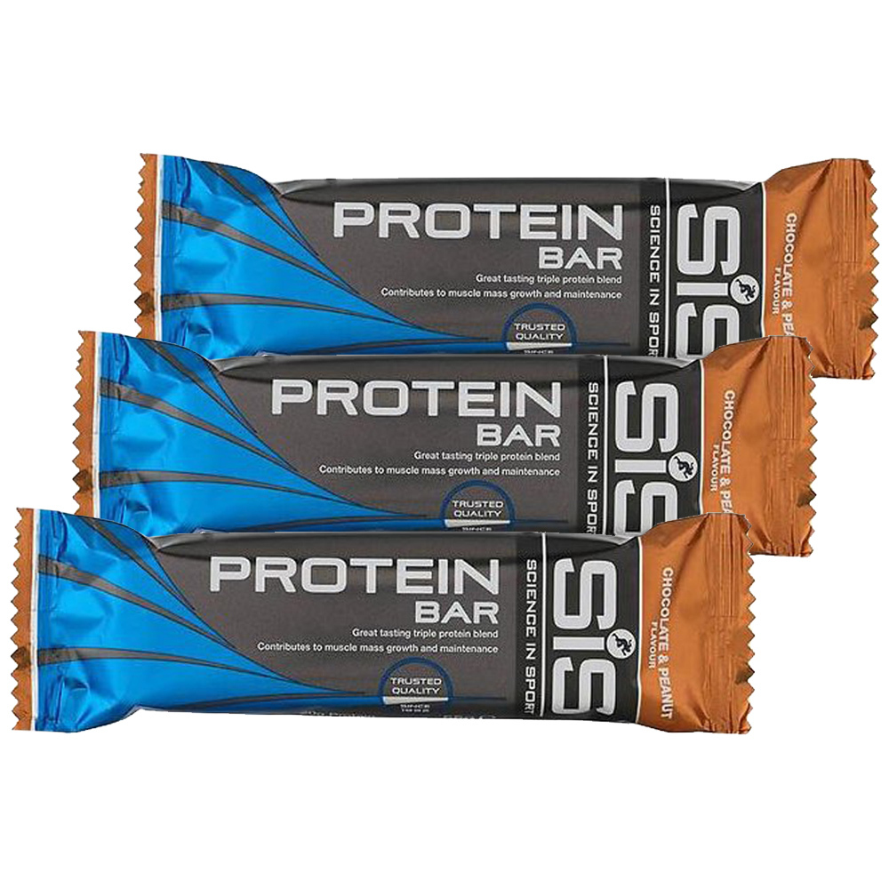 фото Батончик протеиновый sis protein bar, упаковка 3шт по 55г (шоколад-арахис)