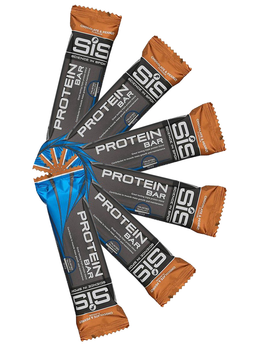 фото Батончик протеиновый sis protein bar, упаковка 6шт по 55г (шоколад-арахис)