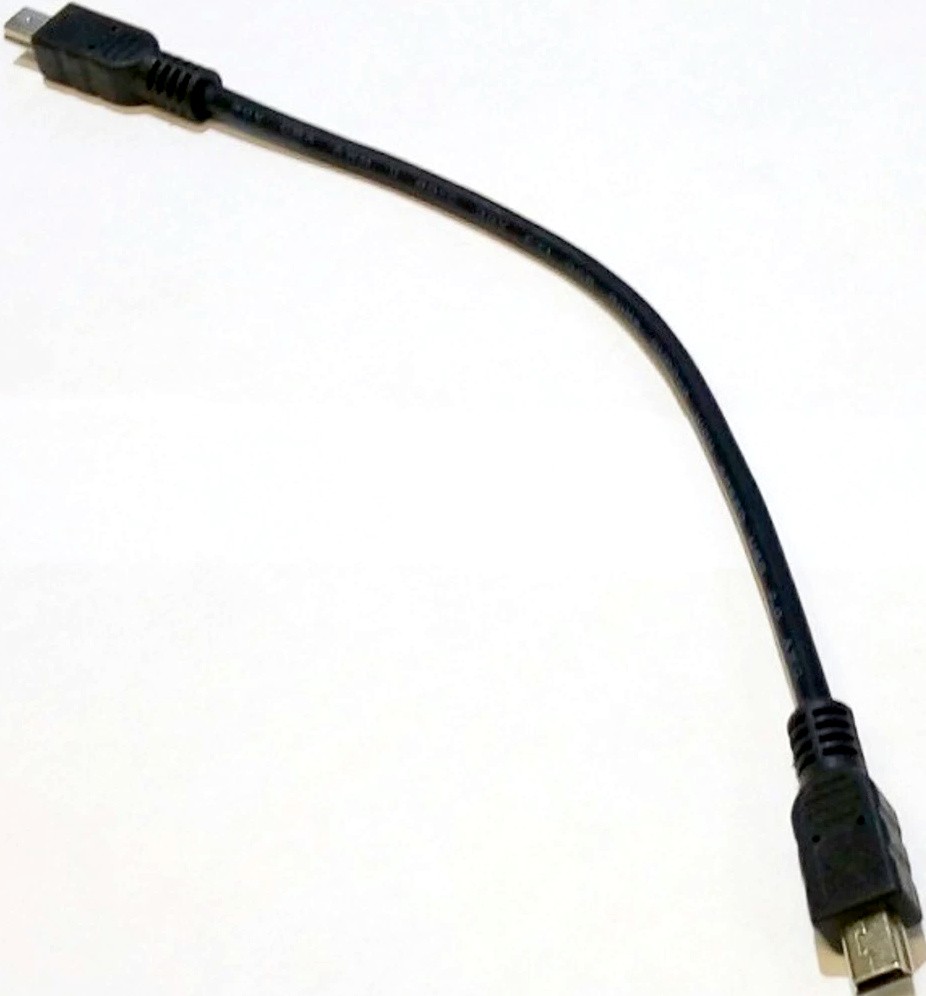 фото Кабель greenconnect 0.2m usb2.0, miniusb, m/m, черный, 28/28 awg, gcr-50817