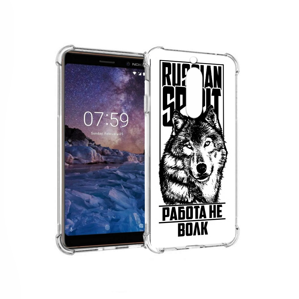 

Чехол MyPads Tocco для Nokia 7 работа не волк (PT95887.123.564), Прозрачный, Tocco