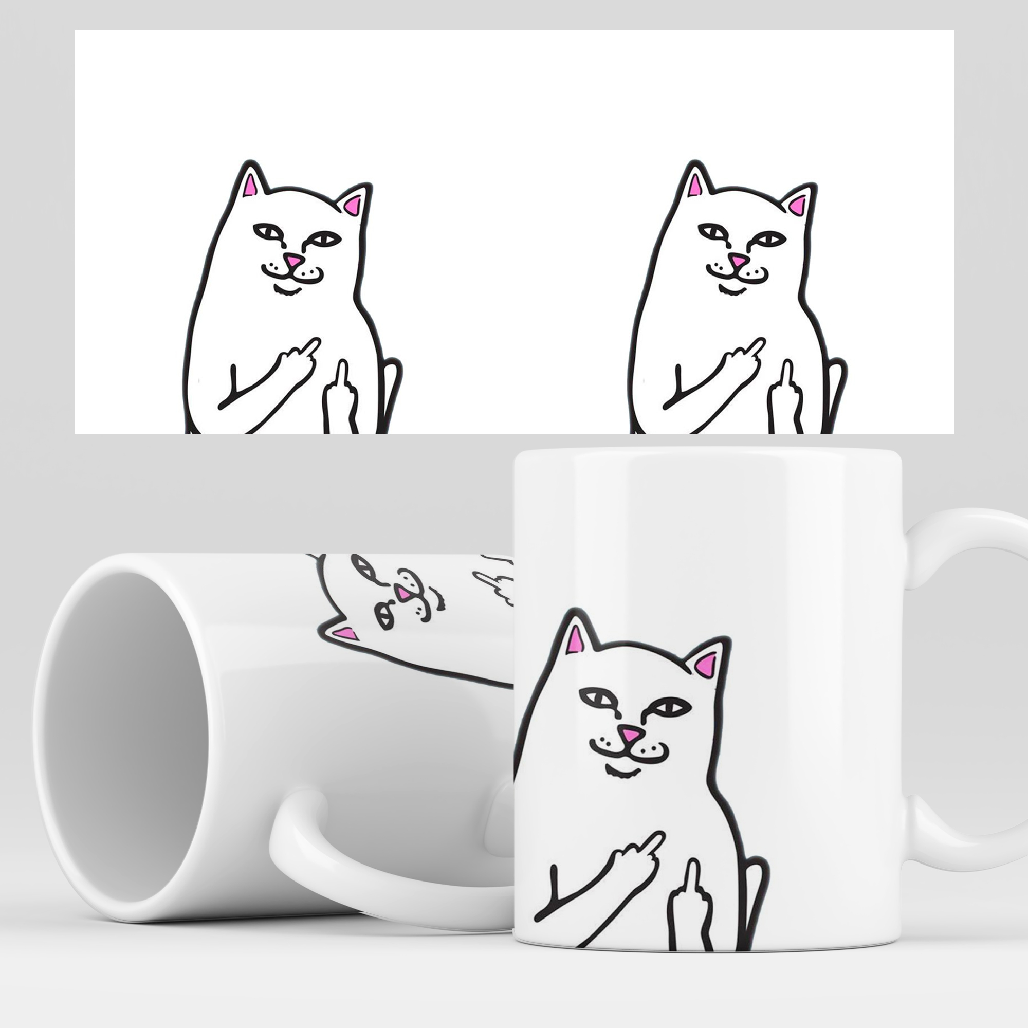 

Кружка RocketCup с принтом "Мем кот CATFCK", CATFCK01