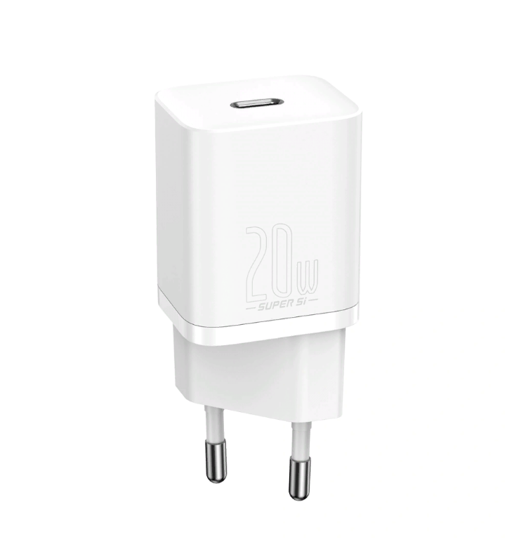 

Сетевое зарядное устройство Baseus Super Si Quick Charger 1C 20W EU Sets White