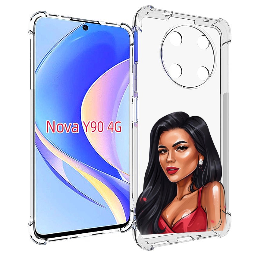 

Чехол MyPads Брюнетка-в-красном-платье для Huawei Nova Y90 (CTR-LX1) / Enjoy 50 Pro, Tocco