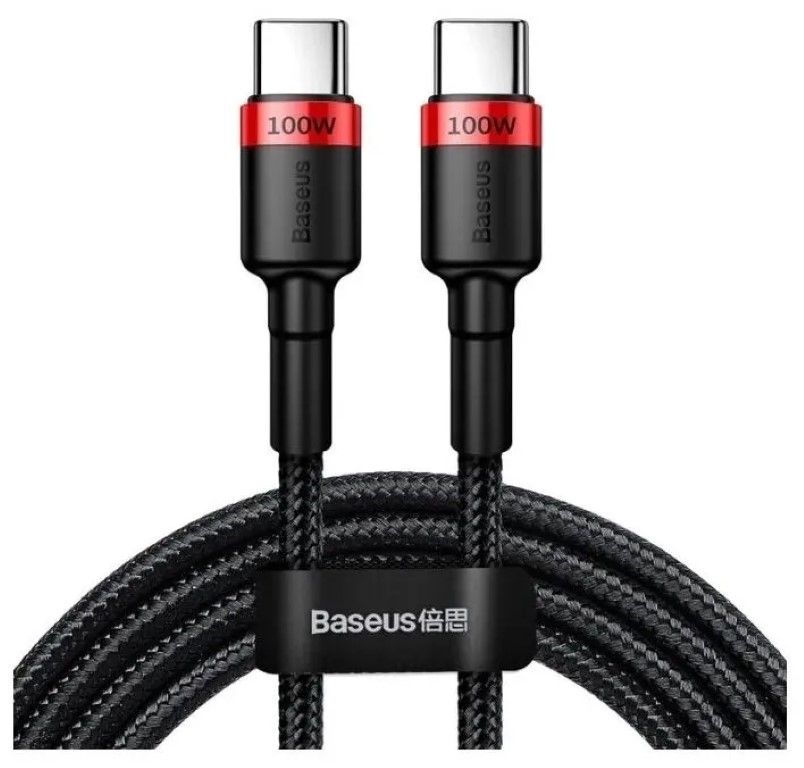 

Кабель Baseus USB - USB Type-C 3А, 0.5 м, черный (CATKLF-A91)