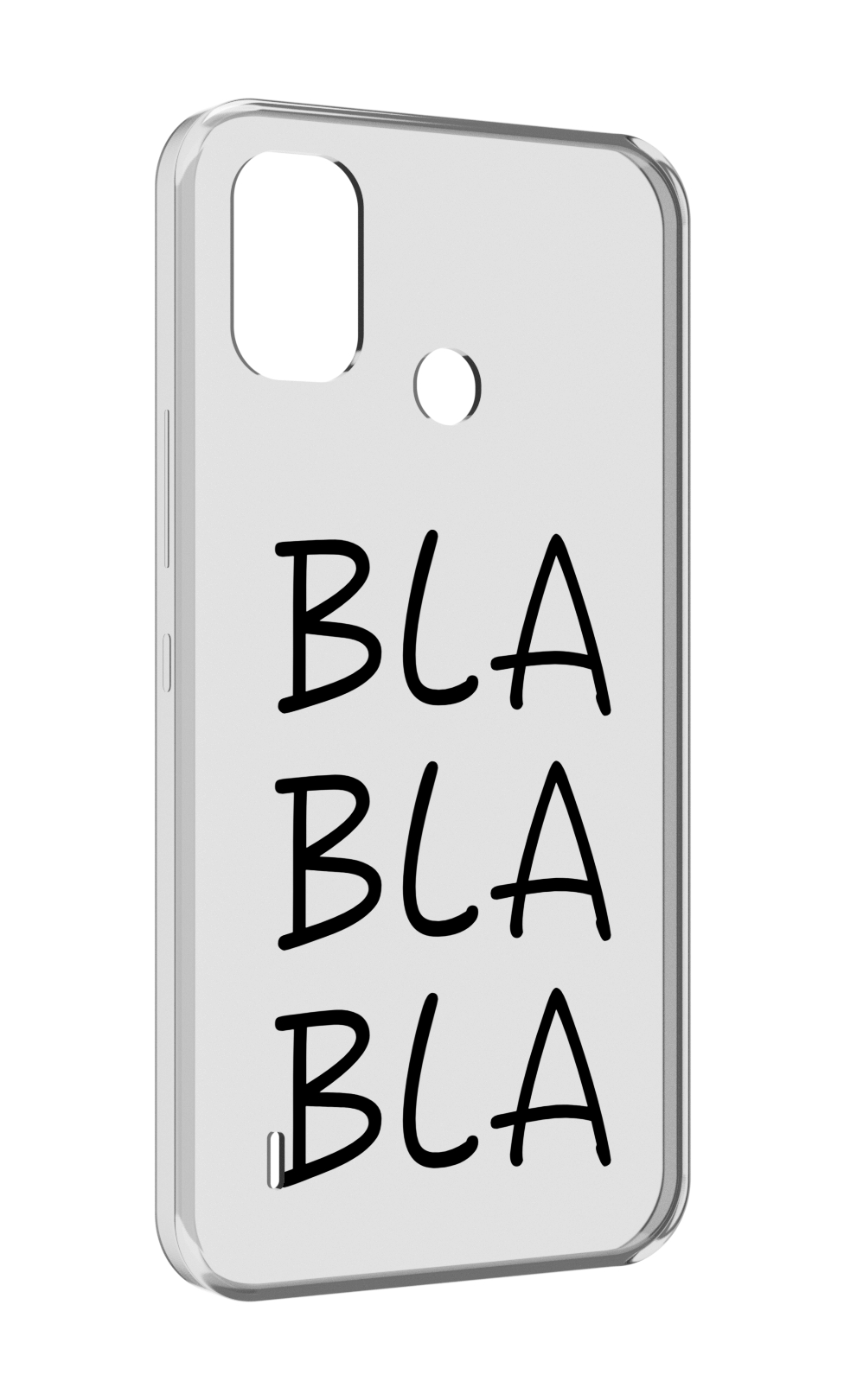 

Чехол MyPads Bla-Bla для Itel A48, Прозрачный, Tocco