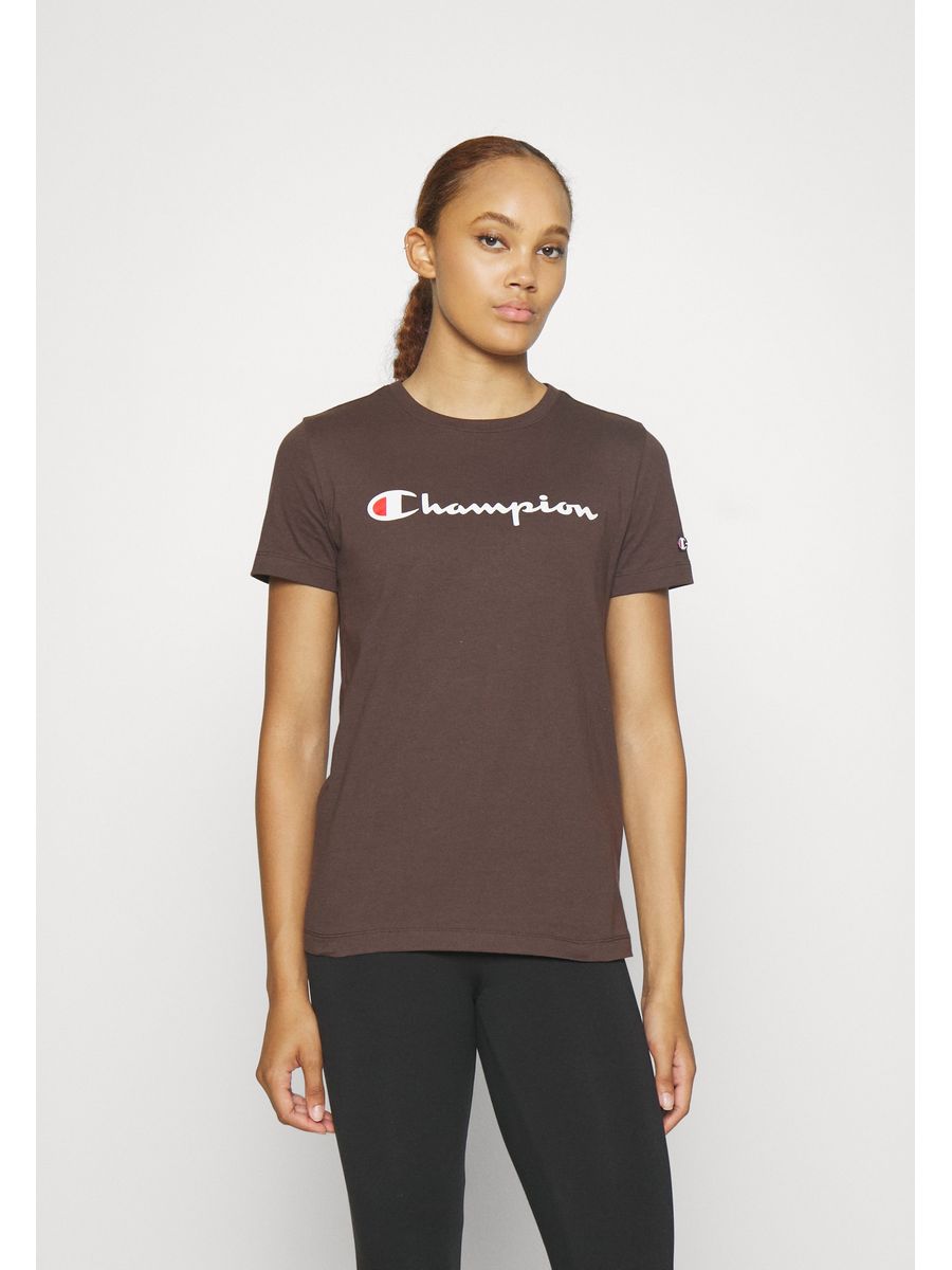 

Футболка женская Champion C7641D07C коричневая XS, Коричневый, C7641D07C