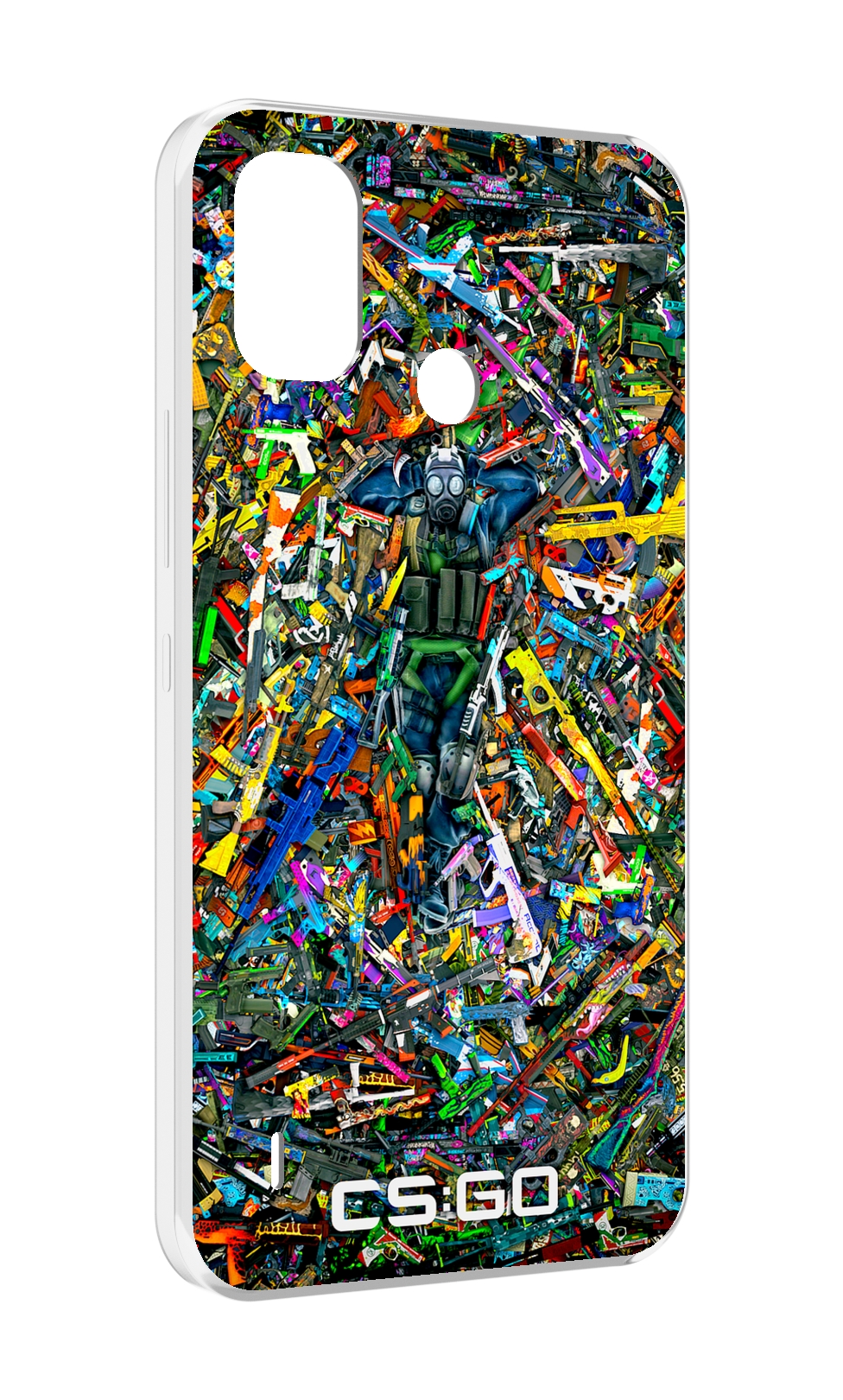 

Чехол MyPads CS GO guns skins мужской для Itel A48, Прозрачный, Tocco