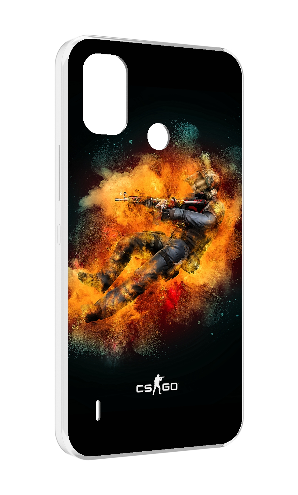 

Чехол MyPads CS-go-Контр-террорист мужской для Itel A48, Прозрачный, Tocco