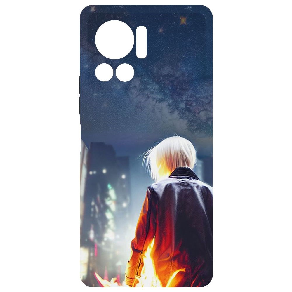 

Чехол-накладка Софт Перспектива для Infinix Note 12 VIP, Черный