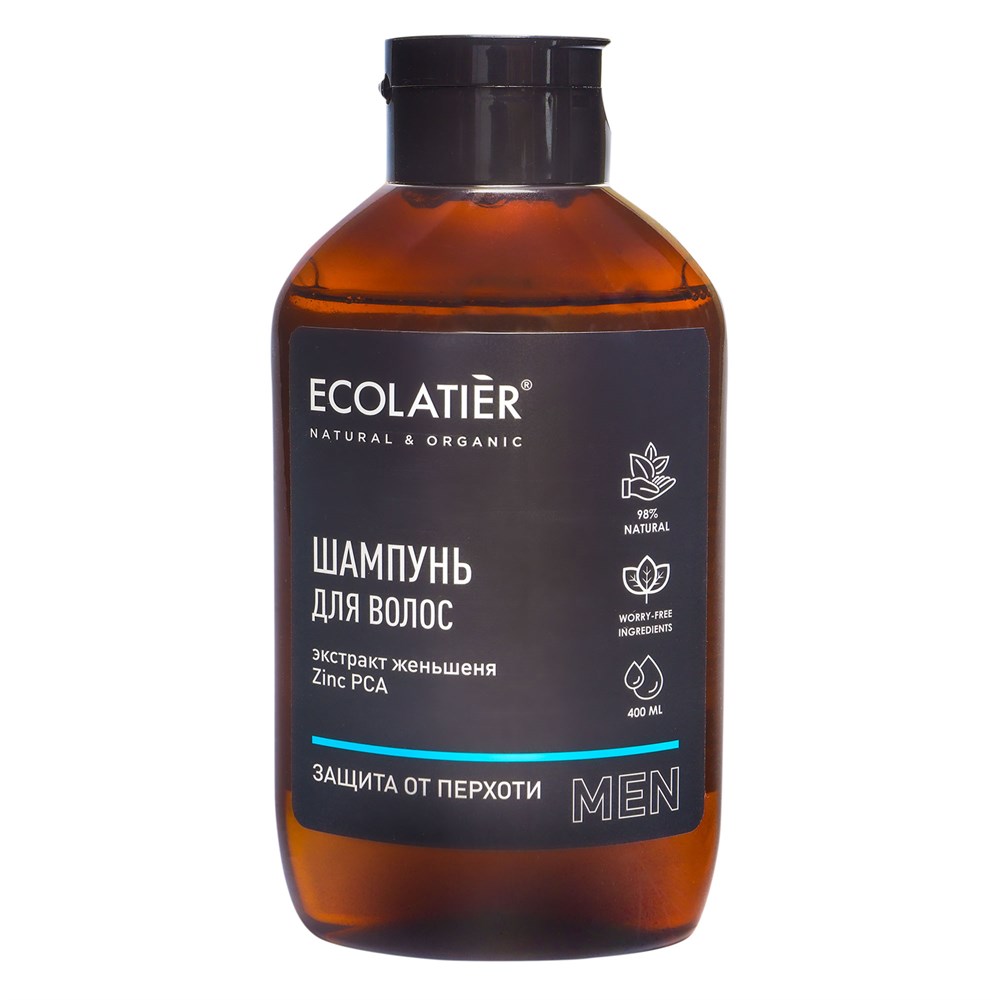 Шампунь Ecolatier Защита от перхоти очищающий для всех типов волос 400 мл