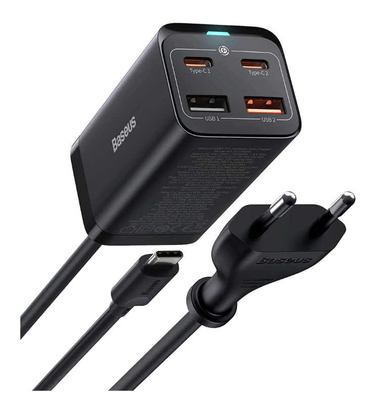 

Сетевое зарядное устройство Baseus GaN3 Pro Black (CCGP000101)