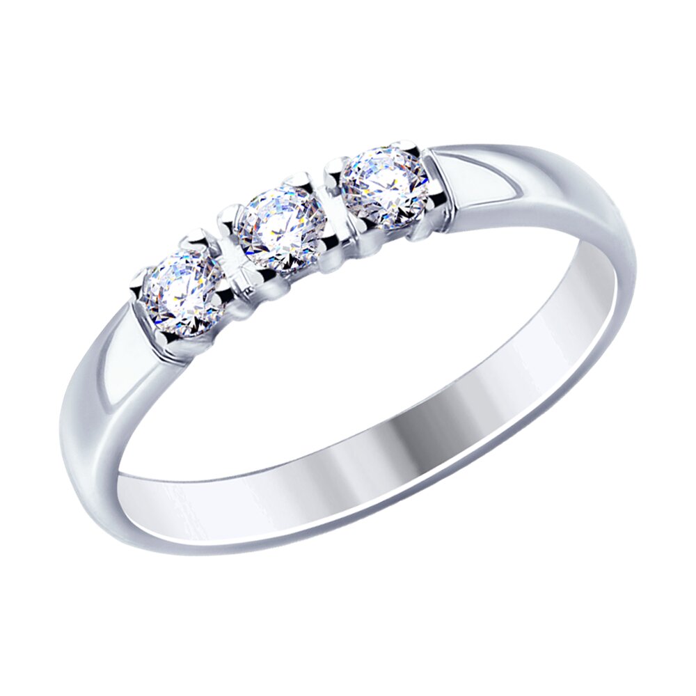 

Кольцо из серебра р. 19 Diamant 94-110-01638-1, фианит, 94-110-01638-1