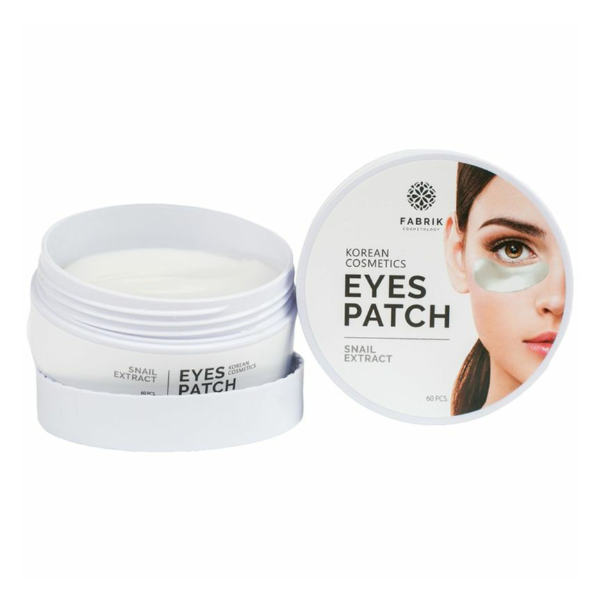 Патчи для кожи вокруг глаз Fabrik Cosmetology Eyes Patch с муцином улитки, 60 шт.