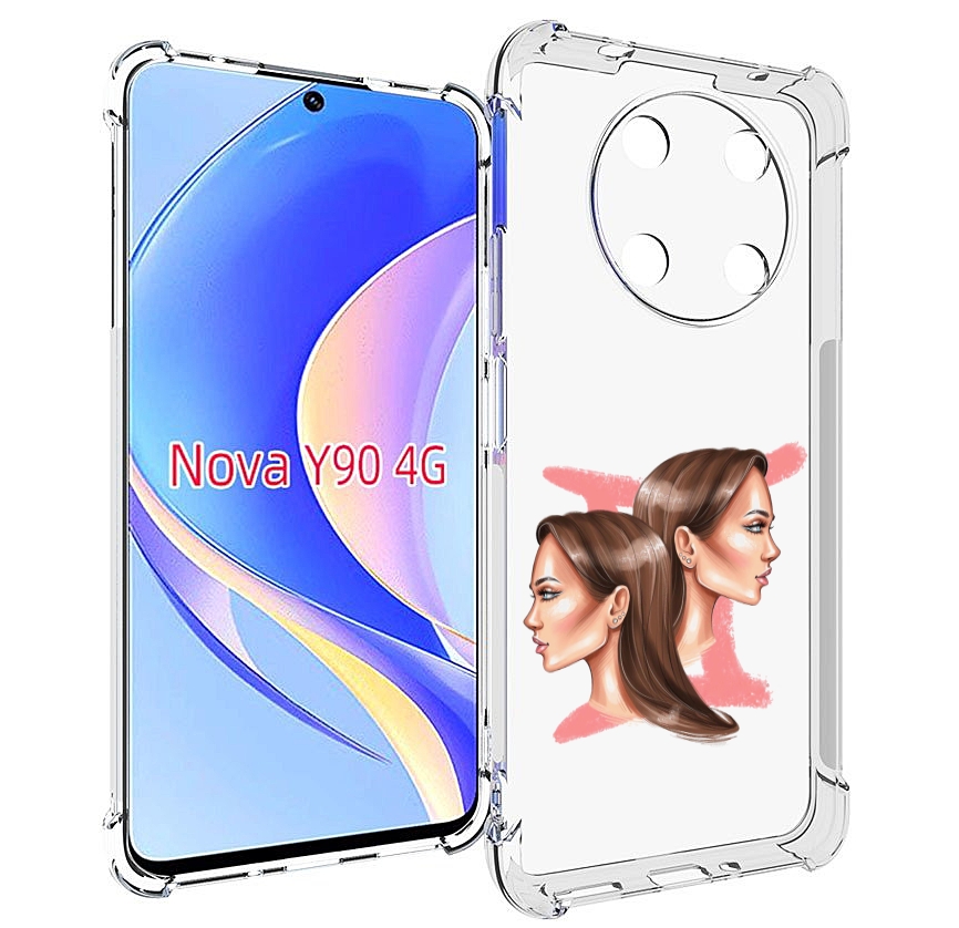 

Чехол MyPads Девушка-Близнецы женский для Huawei Nova Y90 (CTR-LX1) / Enjoy 50 Pro, Tocco