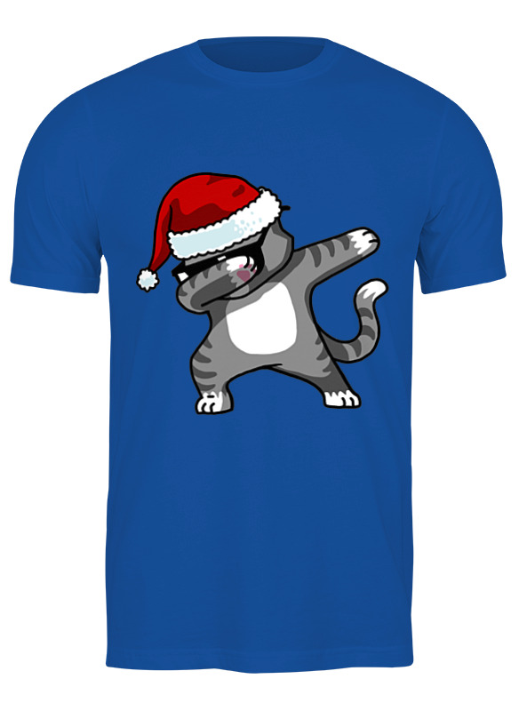 

Футболка мужская Printio Dabbing cat синяя XL, Синий, Dabbing cat
