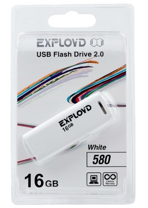 Флешка Exployd 16 ГБ (EXP16GB580White)