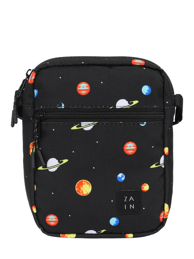 

Сумка кросс-боди женская ZAIN z3 черно-красно-синяя, Черный, z3