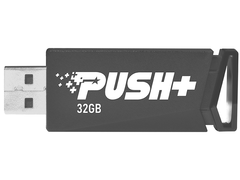 фото Флешка patriot memory push plus 32гб black (psf32gpshb32u)