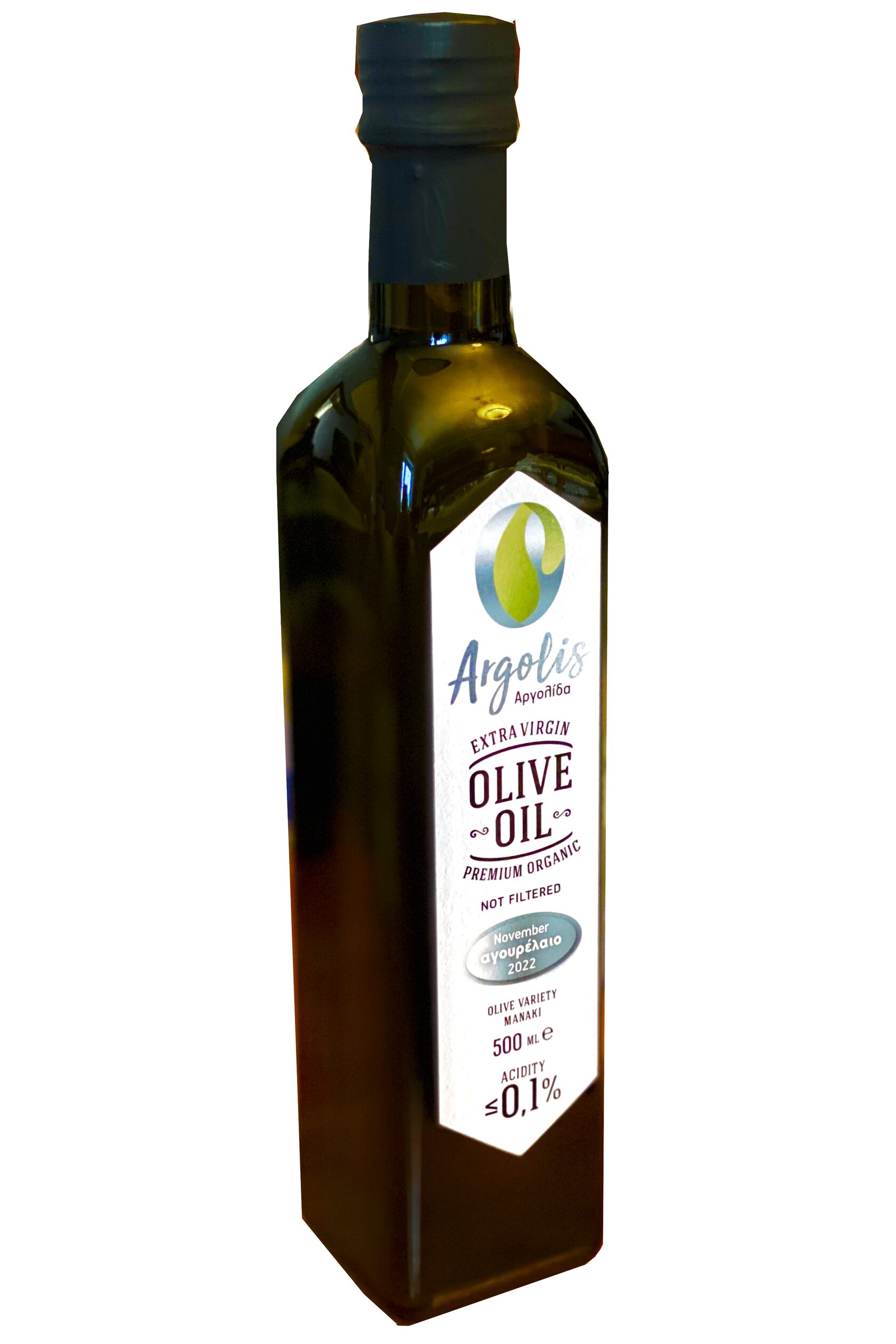 фото Оливковое масло argolis нефильтрованное extra virgin, 500 мл agrolis
