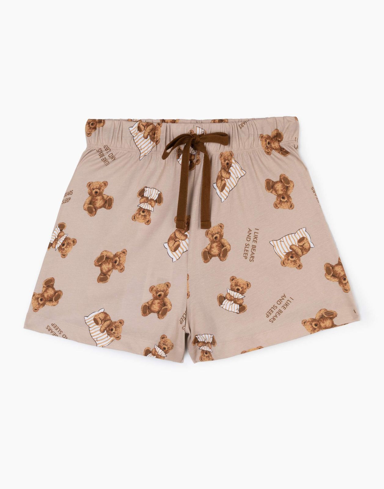 

Пижамные шорты женские Gloria Jeans GSL001967 бежевый S/170, GSL001967