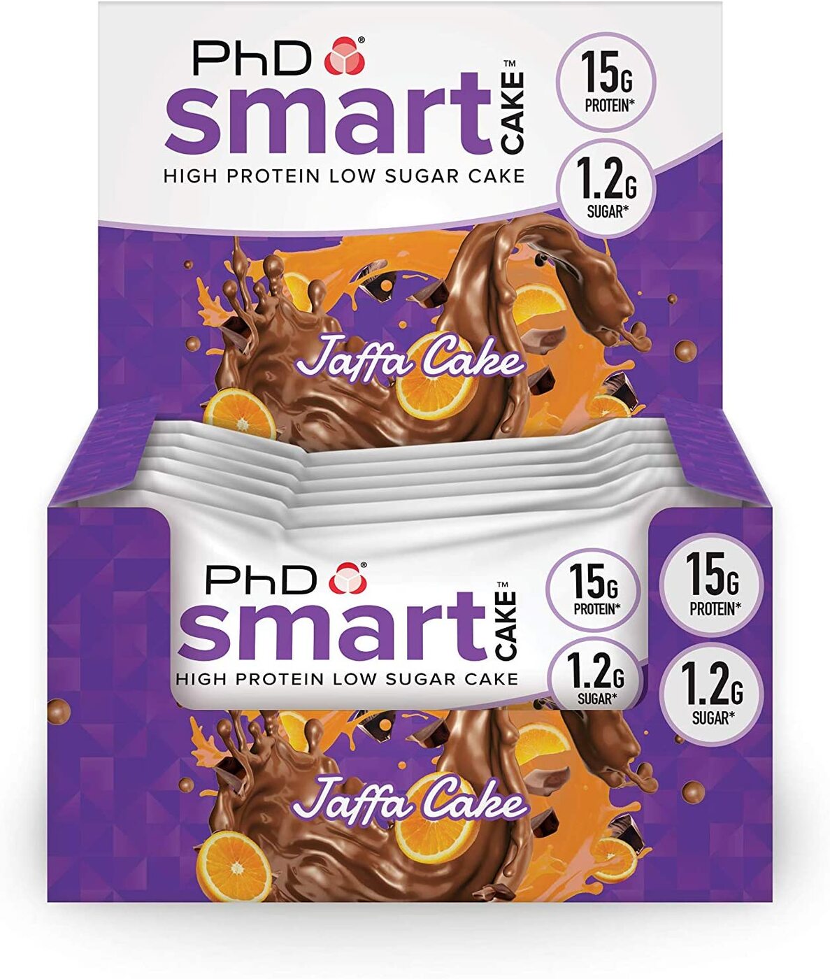 

Протеиновое пироженое, PhD, Smart Cake, 12шт по 60г (Апельсиновый торт), Smart Cake