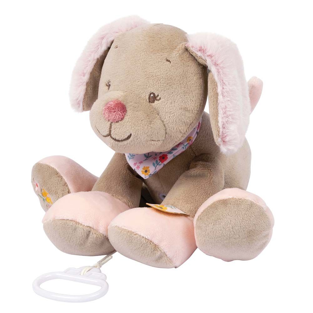 фото Игрушка мягкая nattou musical soft toy iris & lali собачка музыкальная 631068