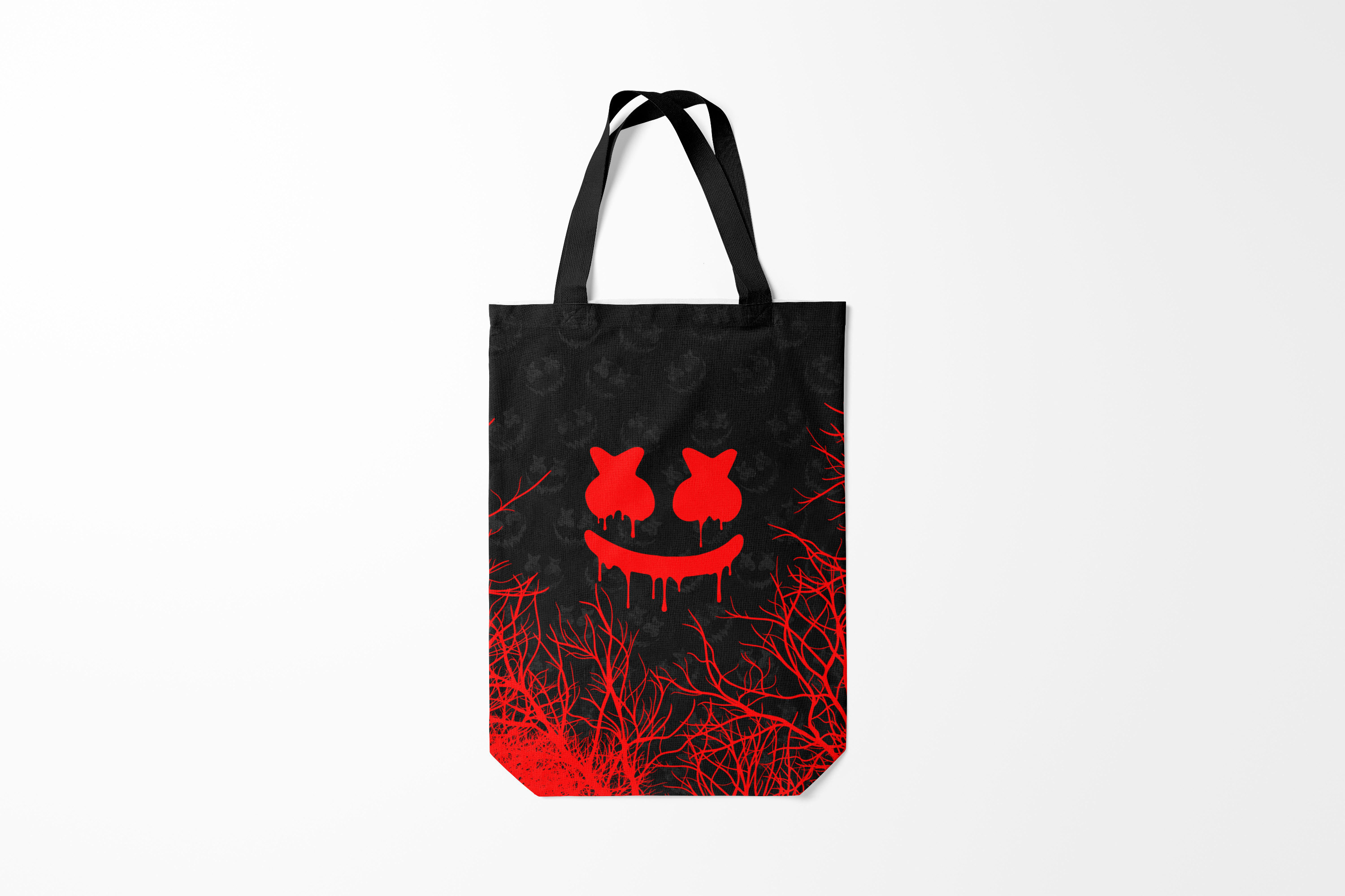 

Сумка шoппер унисекс Burnettie Marshmello HALLOWEEN, черный, Marshmello HALLOWEEN