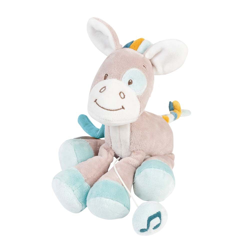 фото Игрушка мягкая nattou musical soft toy mini tim & tiloo лошадка музыкальная 498074