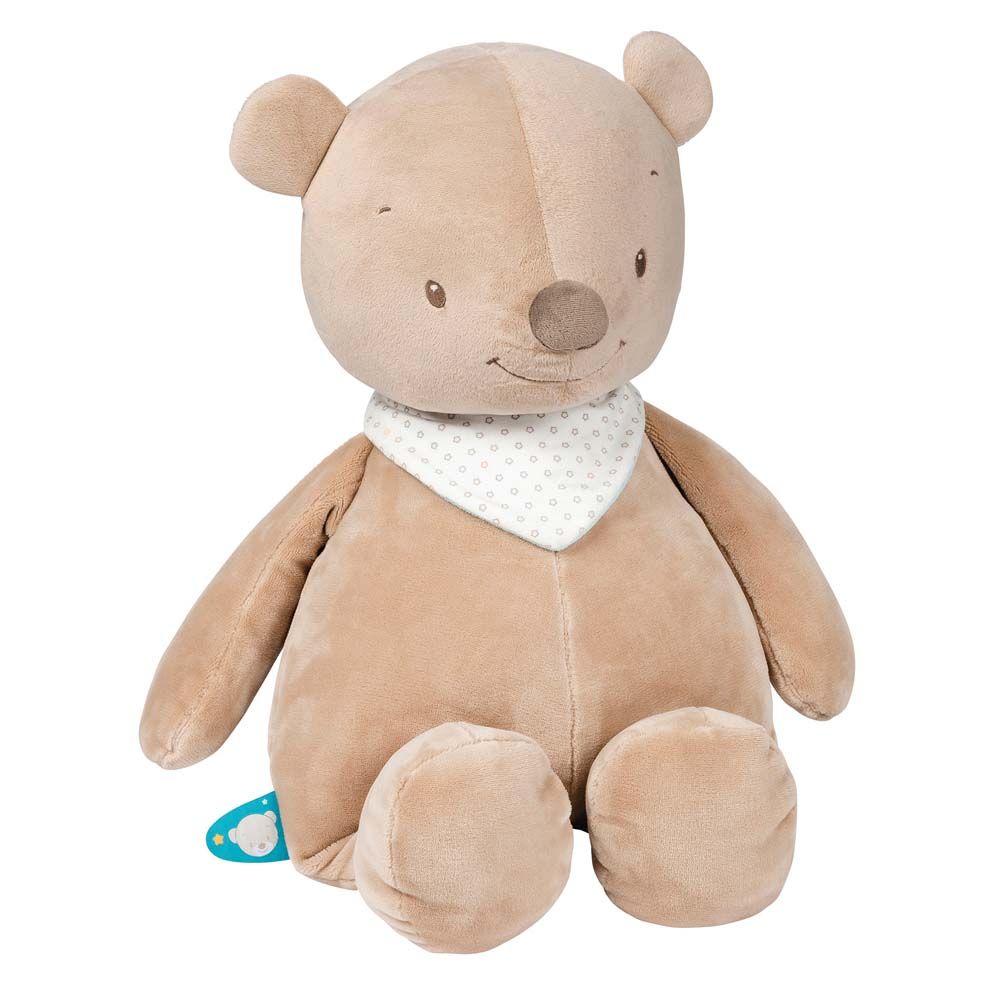 фото Игрушка мягкая nattou soft toy (наттоу софт той) mia & basile мишка 75 см 562027