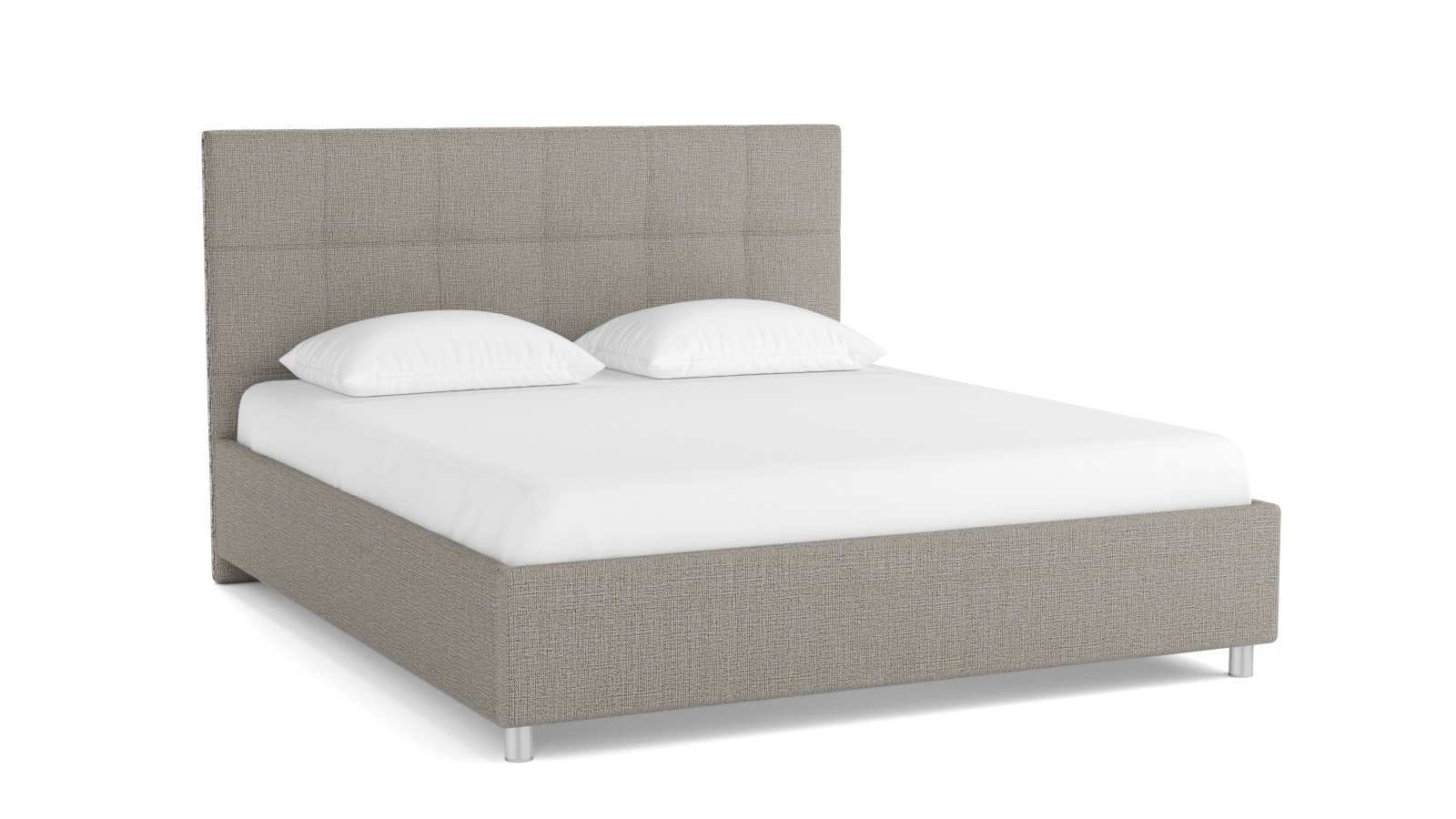 

кровать Askona Greta 140х200 основание с ламелями Iris 507, Серый, Greta