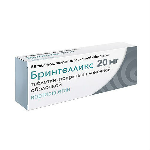 Купить Бринтелликс таблетки 20 мг 28 шт., Lundbeck