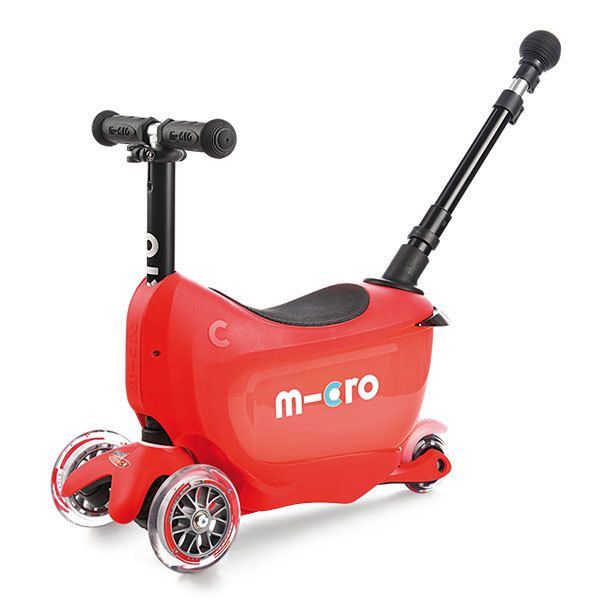 Самокат Micro Mini2Go Deluxe (Микро МиниТуГоу Дэлюкс) Plus красный