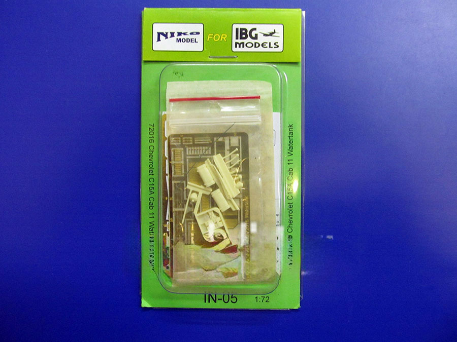 

Набор дополнений IBG 1/72 Chevrolet C15A No11 Cab Watertank IN-05