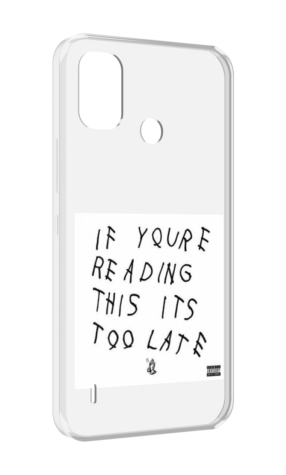 

Чехол MyPads Drake - If You’re Reading This It’s Too Late для Itel A48, Прозрачный, Tocco