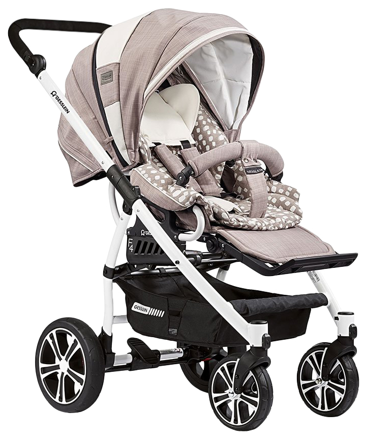 

Gesslein Коляска F4 Air+ 2 в1 накидка на ножки,бежевый лен/вкладыш ромбы, 671671/671671