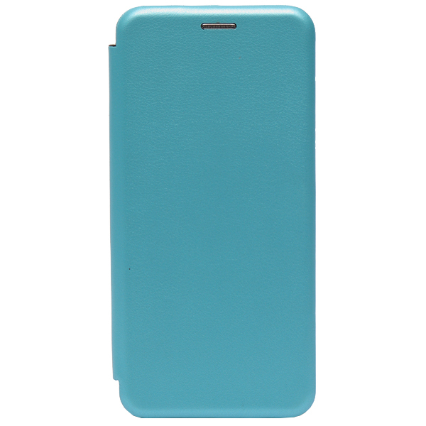 фото Чехол книжка для realme c21 fashion case голубой