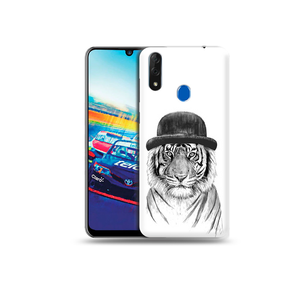 

Чехол MyPads Tocco для ZTE Blade V10 тигр британец (PT136503.455.641), Прозрачный, Tocco