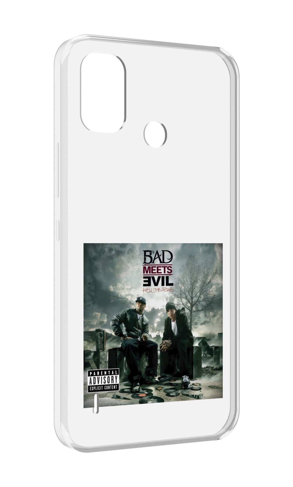 

Чехол MyPads Eminem BAD MEETS EVIL – HELL THE SEQUEL для Itel A48, Прозрачный, Tocco