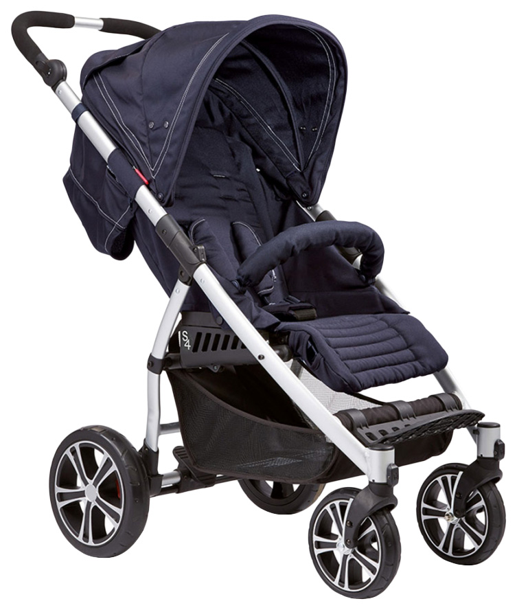

Gesslein Коляска S4 Air+2 в1 короб + прогулка, накидка на ножки,темно-синий, 304000174000/174094