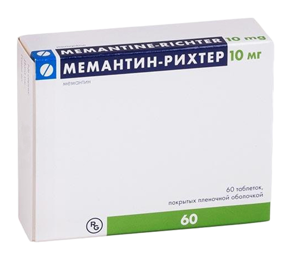 Мемантин-Рихтер таблетки 10 мг 60 шт.