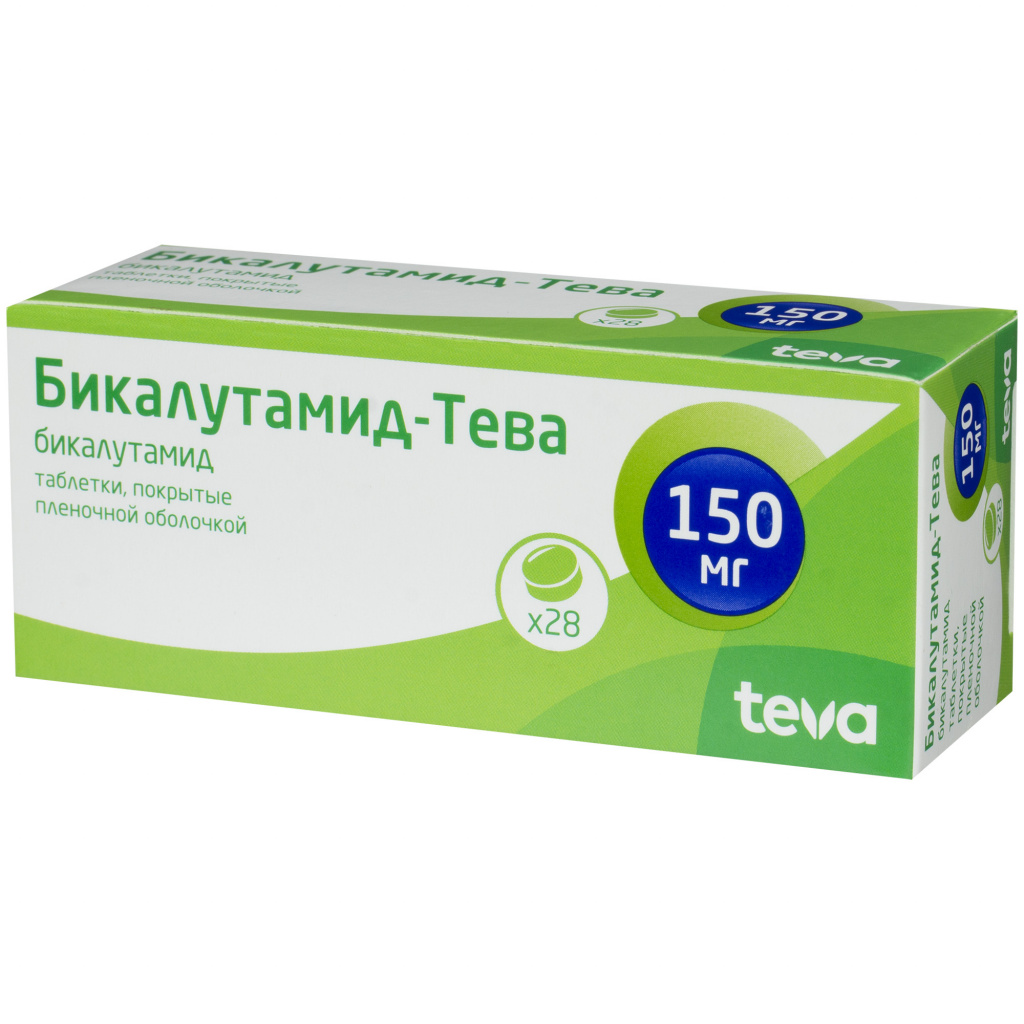 Купить Бикалутамид-Тева таблетки 150 мг 28 шт., Teva