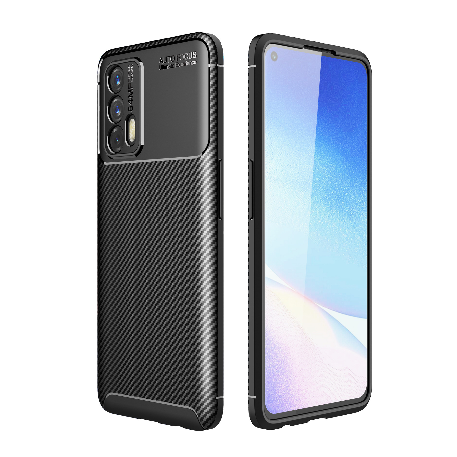 

Чехол панель-бампер MyPads для Realme GT черная, Черный