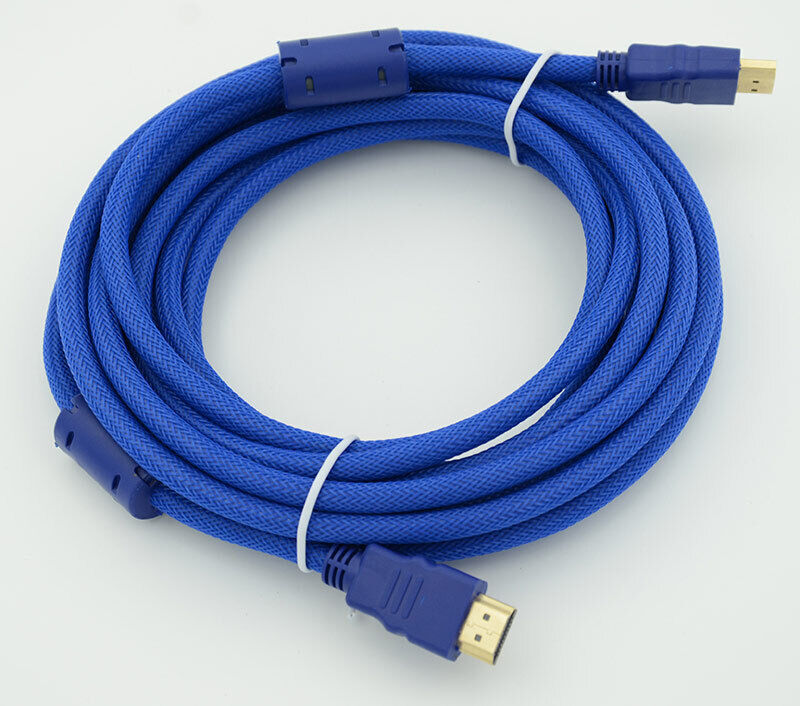 фото Кабель hdmi ver.1.4 blue jack hdmi19 (m)/hdmi19 (m) 5м феррит.кольца позолоченные контакты behpex